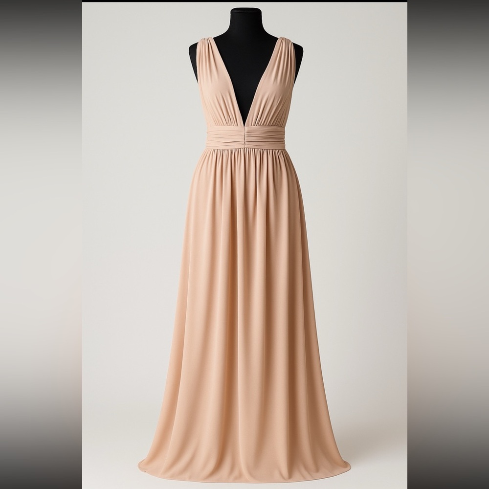 Lulus Heavenly Hues Blush Maxi Dress Medium - Elegant Evening Gown. New🔥